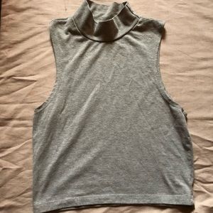 Grey crop top size small